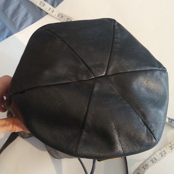 Vintage HCL black leather bucket bag 1052736 - Picture 12 of 13